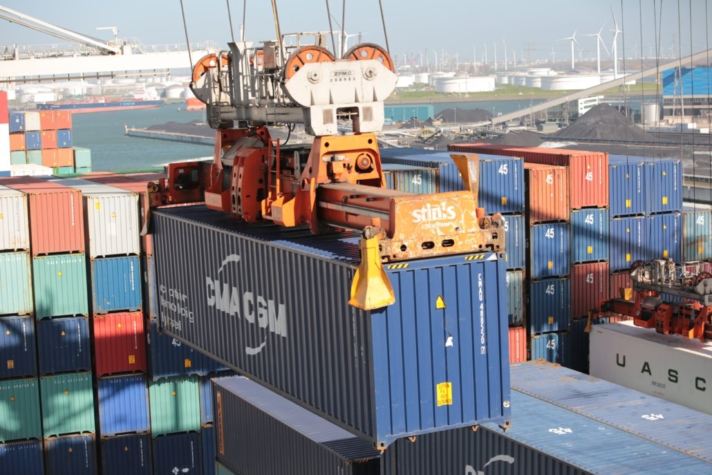 Container operations at the Port of Rotterdam