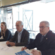 Marta Miquel Chief Business Officer of the Escola Europea, Joaquim Cabané former CEO of the Coma y Ribas group and Eduard Rodés director of the Escola Europea at the meeting of Port of Barcelona's Steering Council