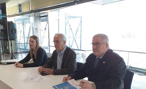 Marta Miquel Chief Business Officer of the Escola Europea, Joaquim Cabané former CEO of the Coma y Ribas group and Eduard Rodés director of the Escola Europea at the meeting of Port of Barcelona's Steering Council